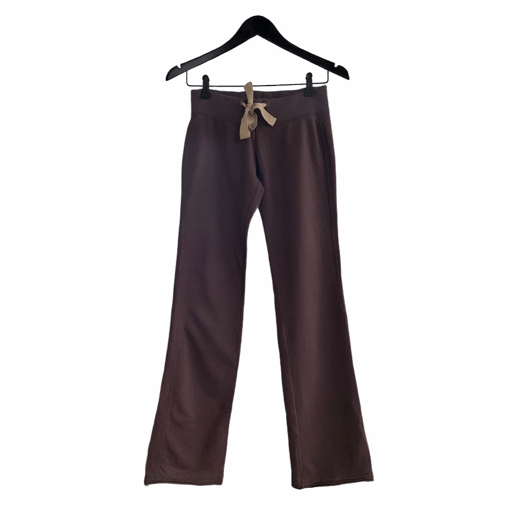 Jacob Brown wide leg terry cotton sweat pants joggers